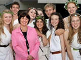 Vice-Chancellor with Toga Party attendees