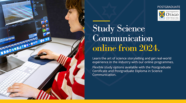 science communications promotional banner