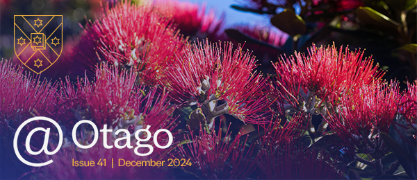 @otago email banner with houses and blossom tree in background